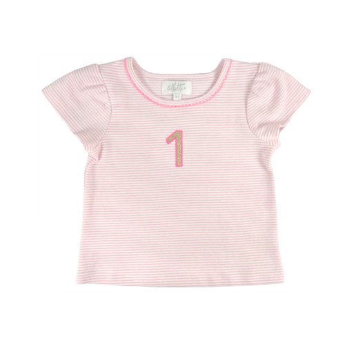 1st Year Birthday T-Shirt Pink