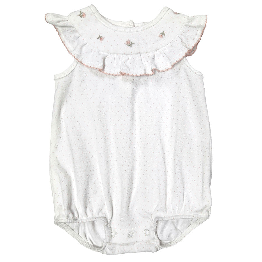 Hand Embroidered Frill Babyvest