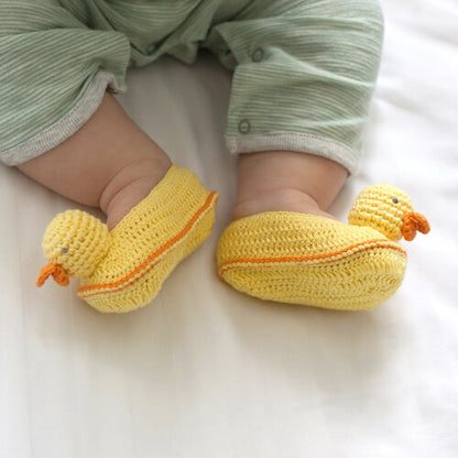 Crochet Baby Duck Booties