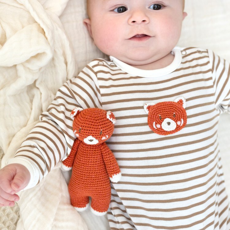 Crochet Rusty Bear Babygro