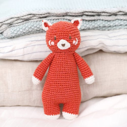 Crochet Rusty Bear Rattle Toy