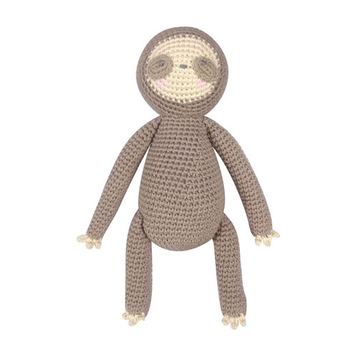 Crochet Samuel Sloth Rattle Toy