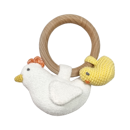 Crochet Coco Chick Ring Rattle