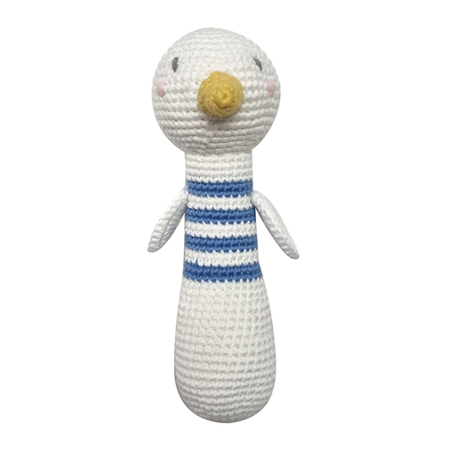 Crochet Sammy Seagull Stick Rattle